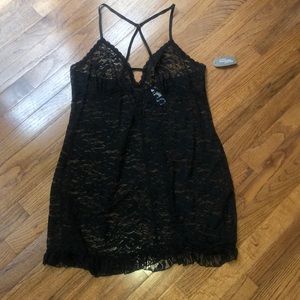 Black lace nighty